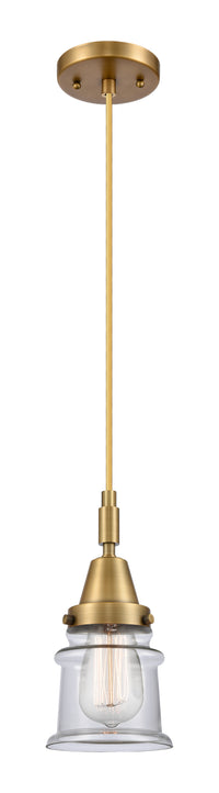 Caden Mini Pendant Glass Steel Antique Brass