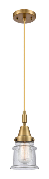 Caden Mini Pendant Glass Steel Antique Brass