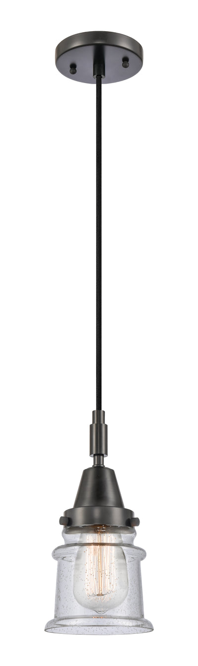 Caden Mini Pendant Glass Steel Antique Brass