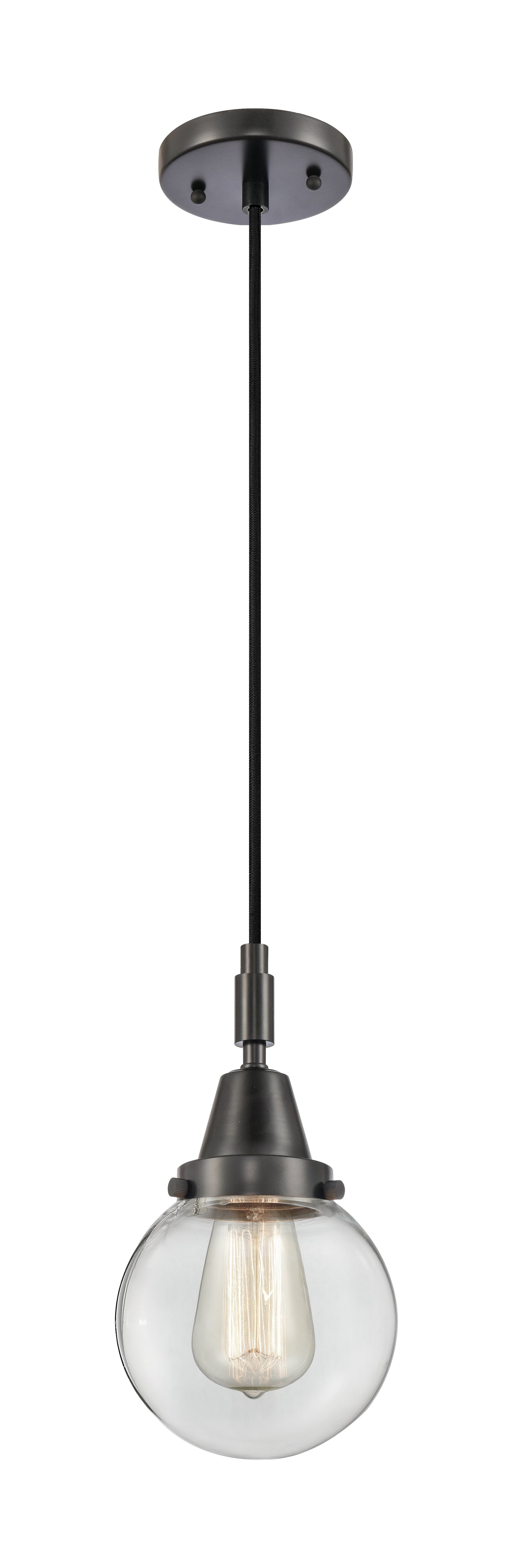 Caden Mini Pendant Brass Glass 6 Inch