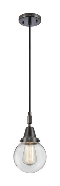 Caden Mini Pendant Brass Glass 6 Inch