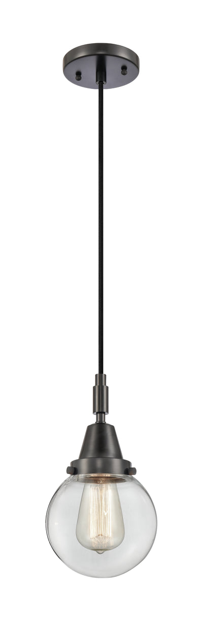 Caden Mini Pendant Brass Glass 6 Inch