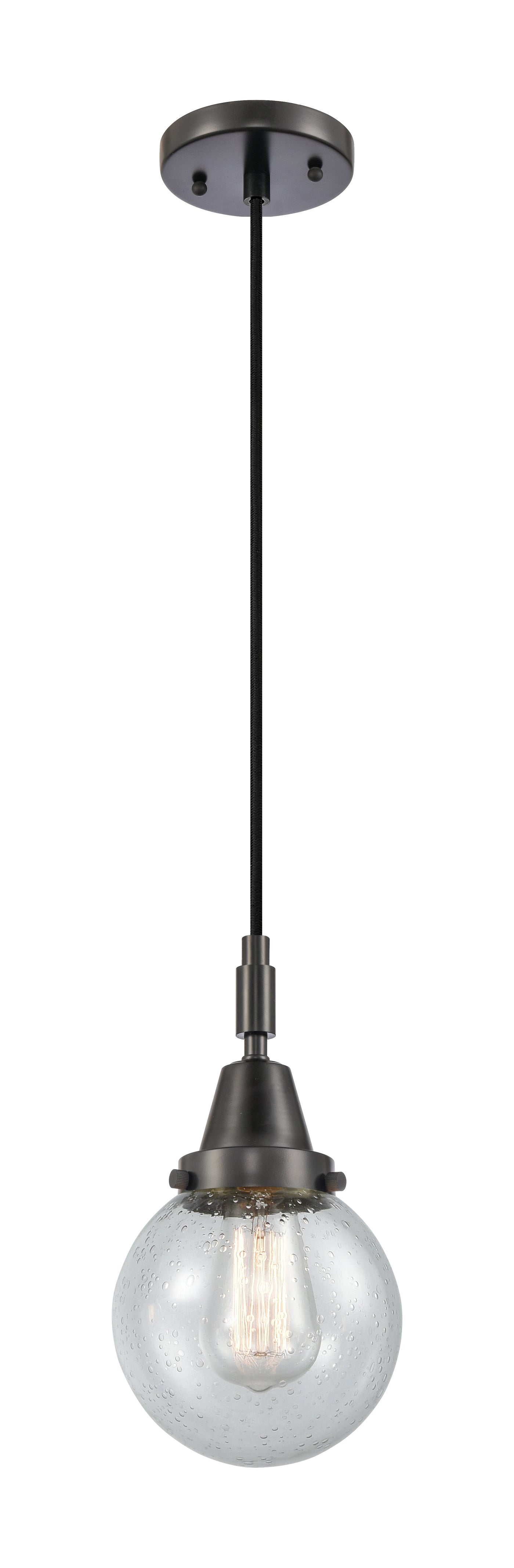 Caden Mini Pendant Brass Glass 6 Inch