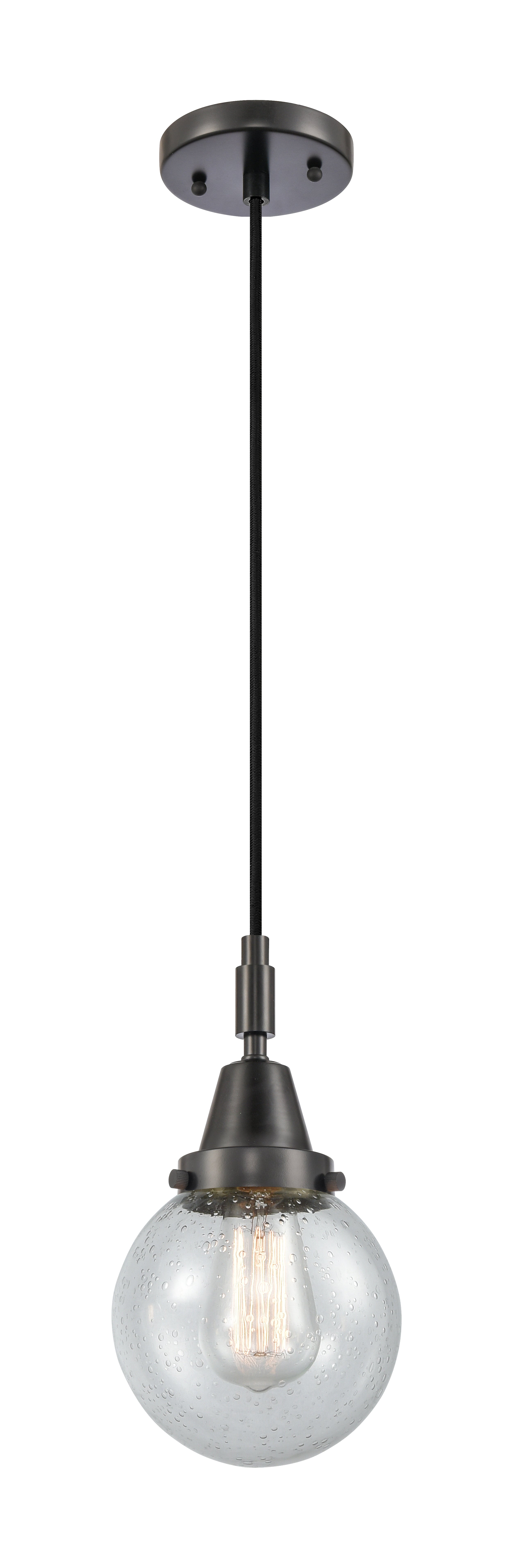 Caden Mini Pendant Brass Glass 6 Inch