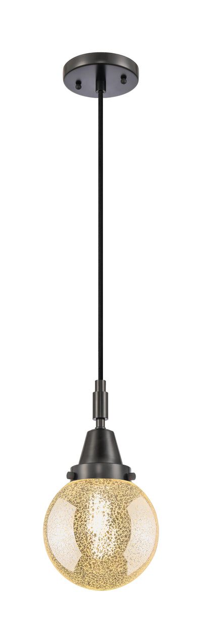 Caden Mini Pendant Brass Glass 6 Inch