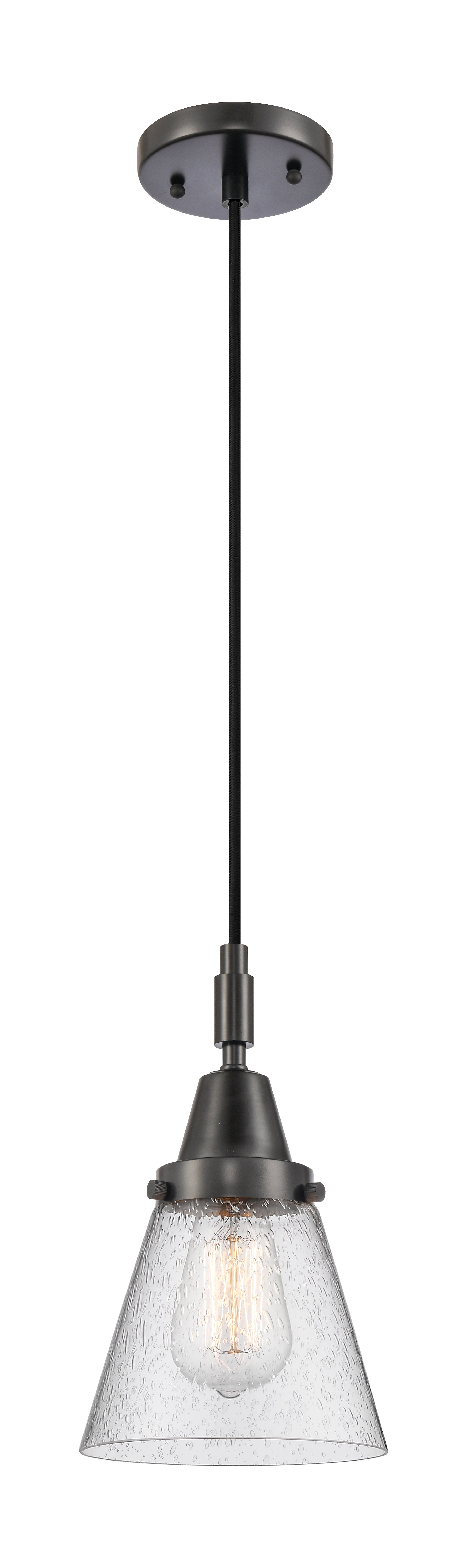 Caden Mini Pendant Antique Brass Glass Steel