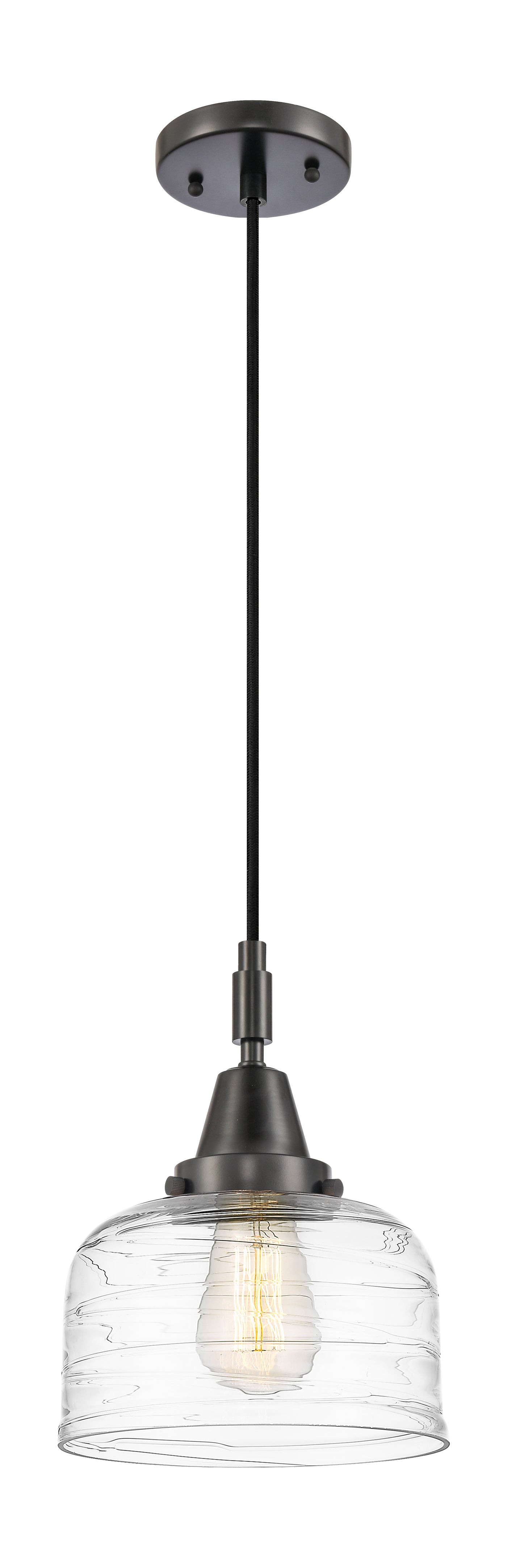 Caden Mini Pendant Glass Steel Antique Brass