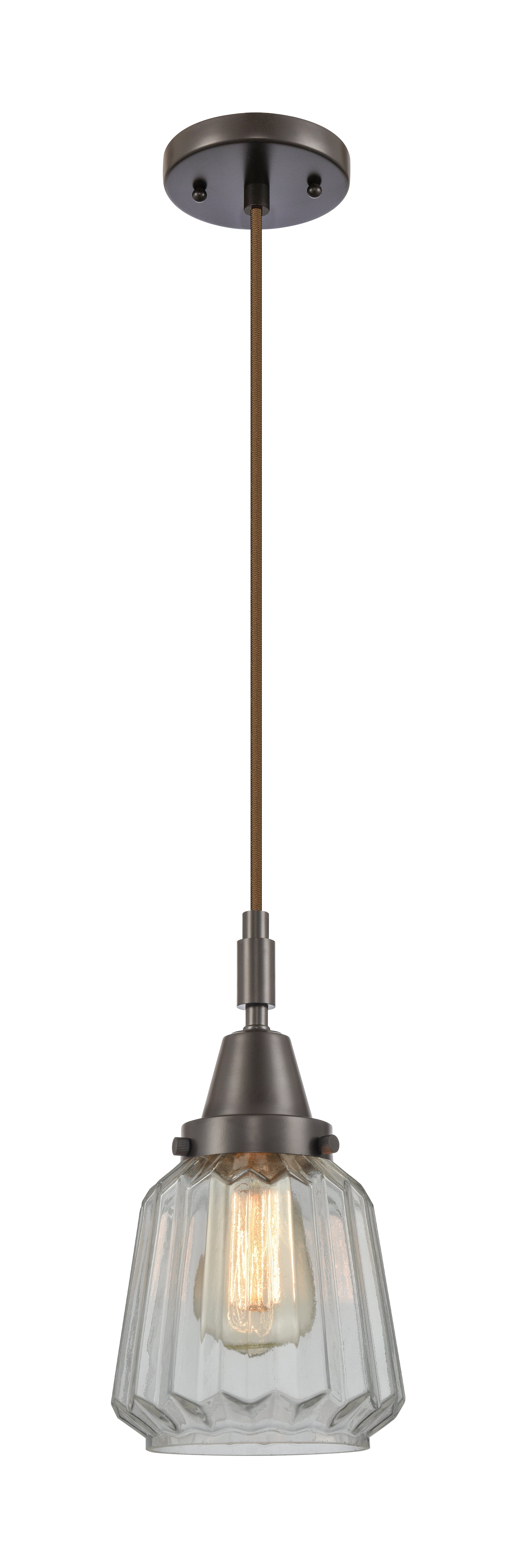 Caden Mini Pendant Antique Brass Glass