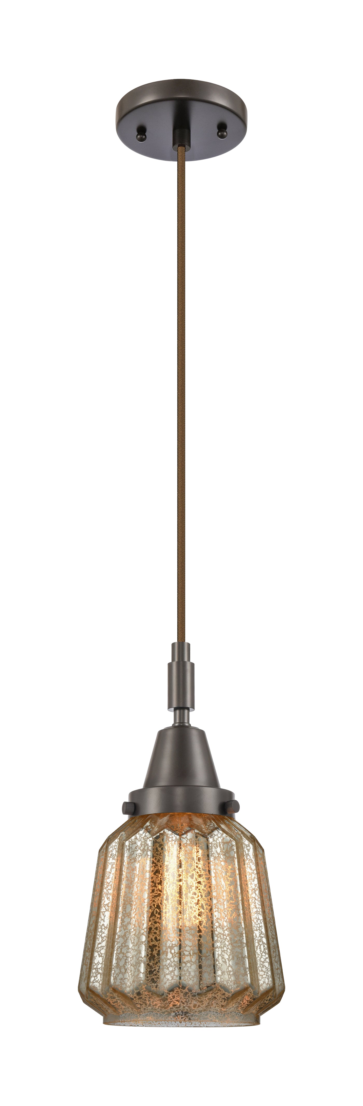 Caden Mini Pendant Antique Brass Glass