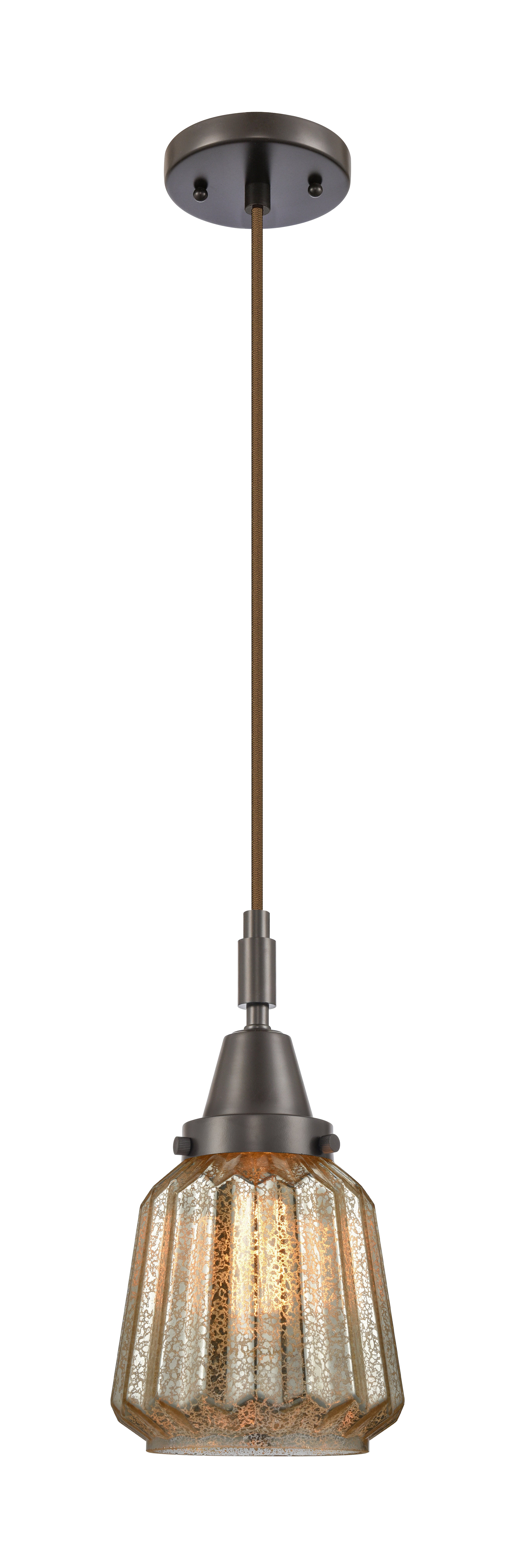 Caden Mini Pendant Antique Brass Glass