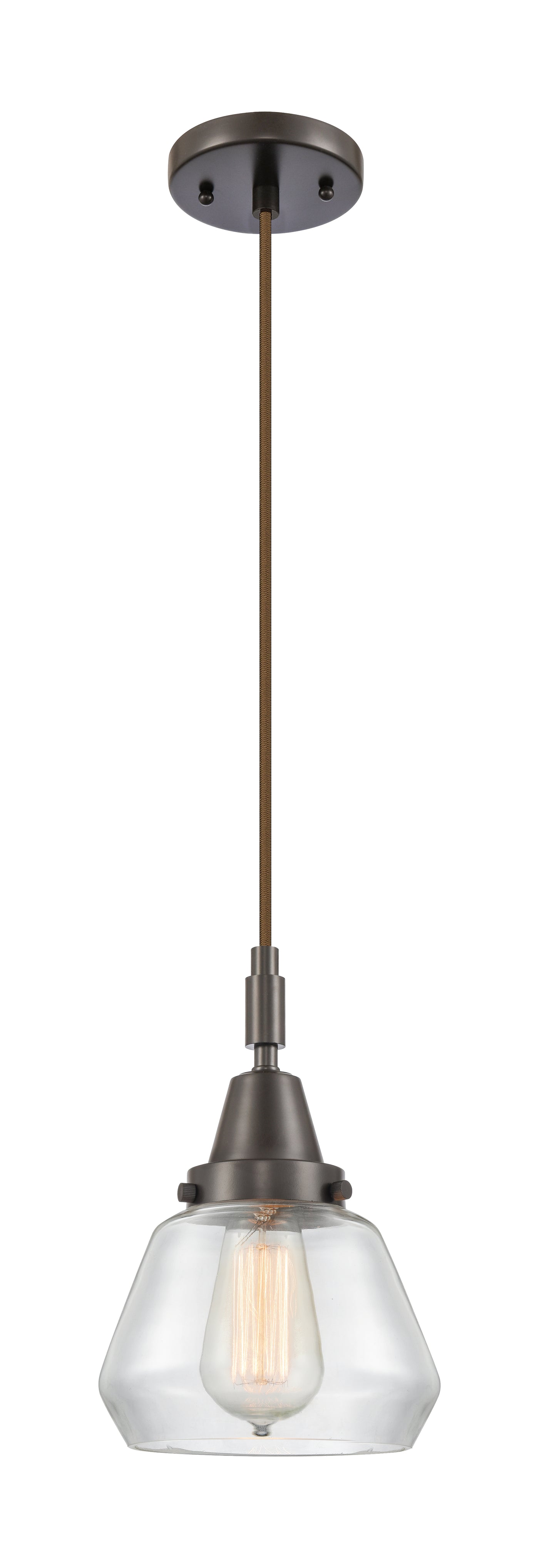 Caden Mini Pendant Antique Brass Glass