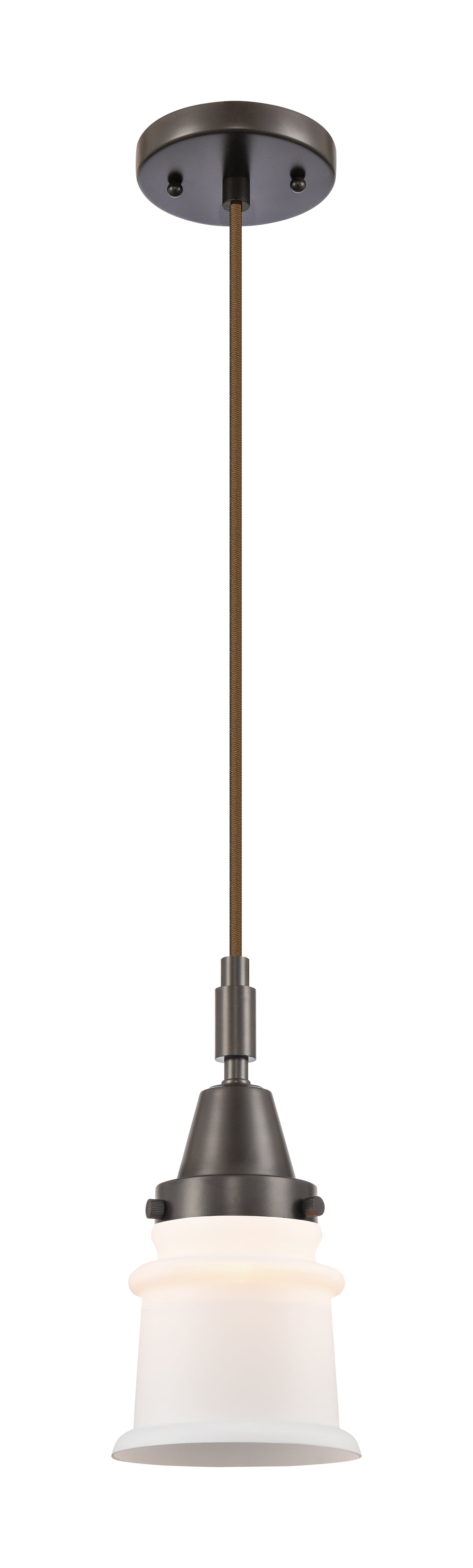 Caden Mini Pendant Glass Steel Antique Brass