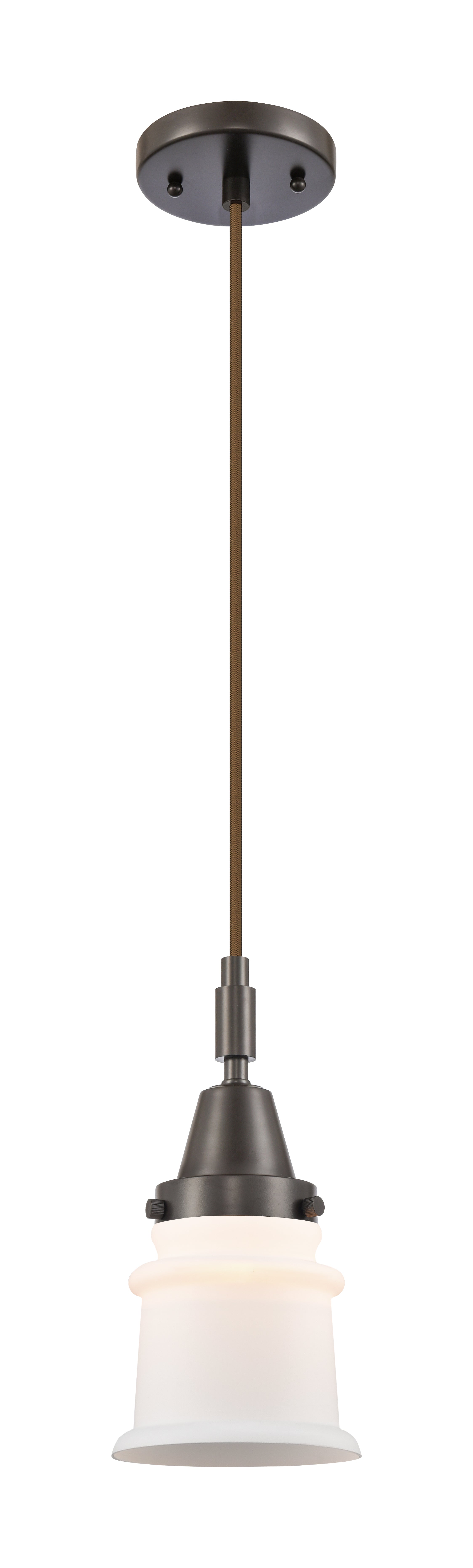 Caden Mini Pendant Glass Steel Antique Brass