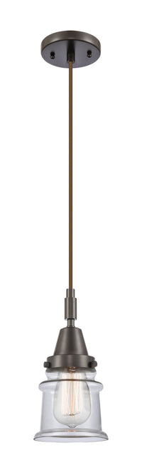 Caden Mini Pendant Glass Steel Antique Brass