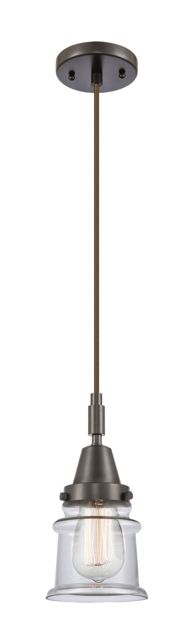 Caden Mini Pendant Glass Steel Antique Brass