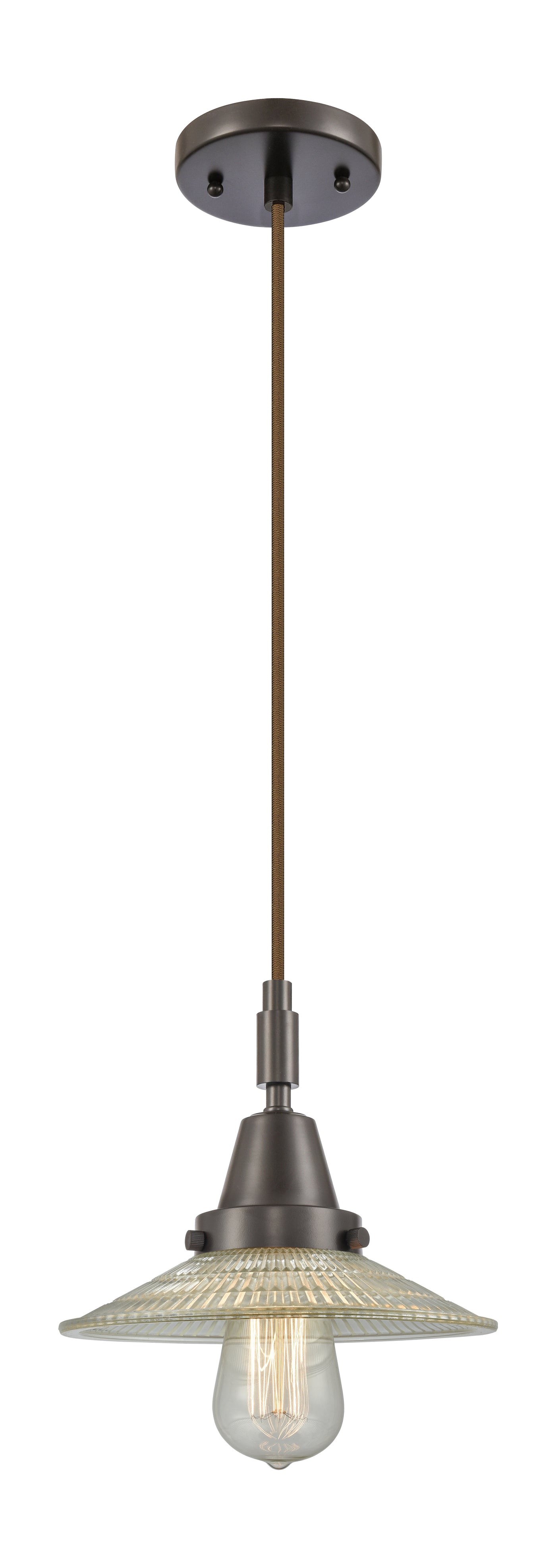 Caden Mini Pendant Antique Brass Glass