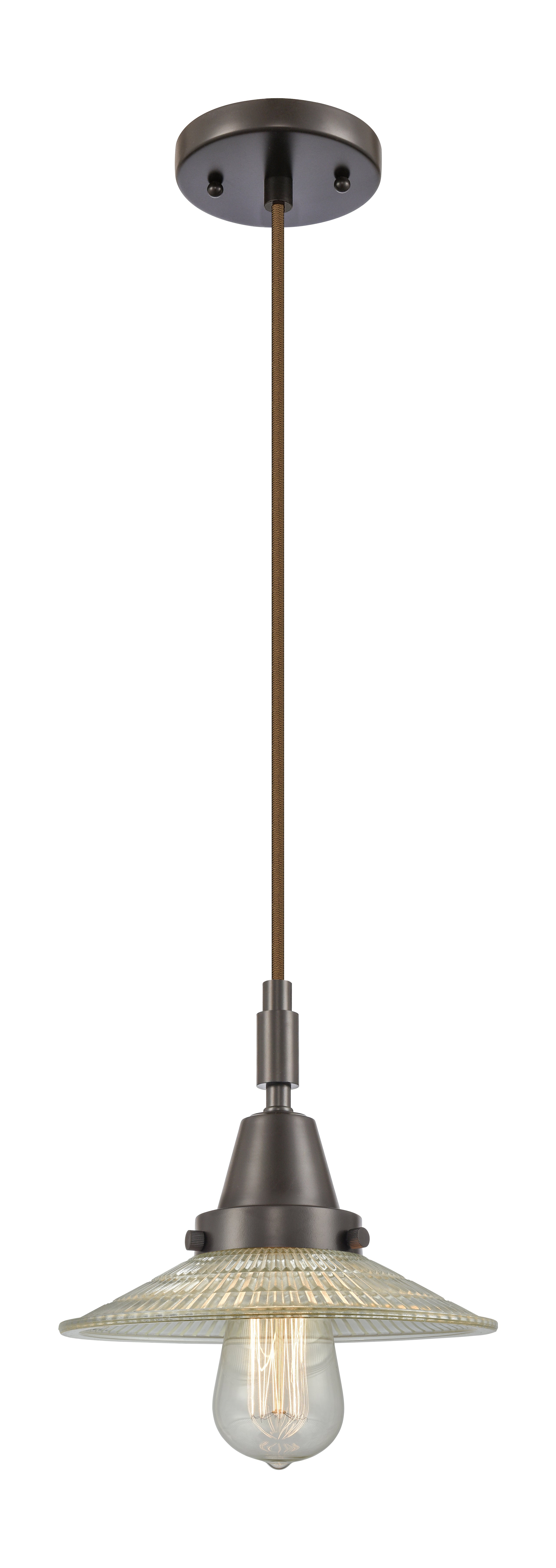Caden Mini Pendant Antique Brass Glass