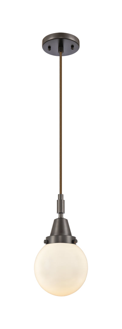 Caden Mini Pendant Brass Glass 6 Inch