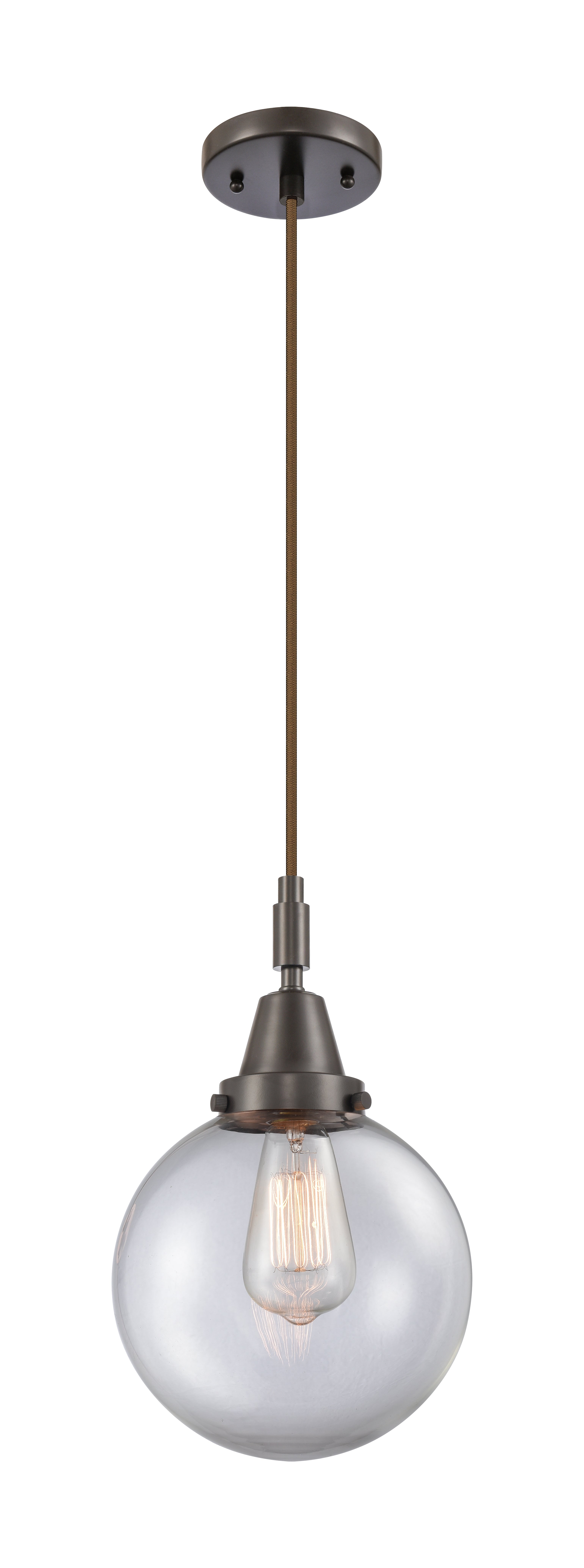 Caden Mini Pendant Antique Brass Glass