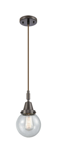 Caden Mini Pendant Brass Glass 6 Inch