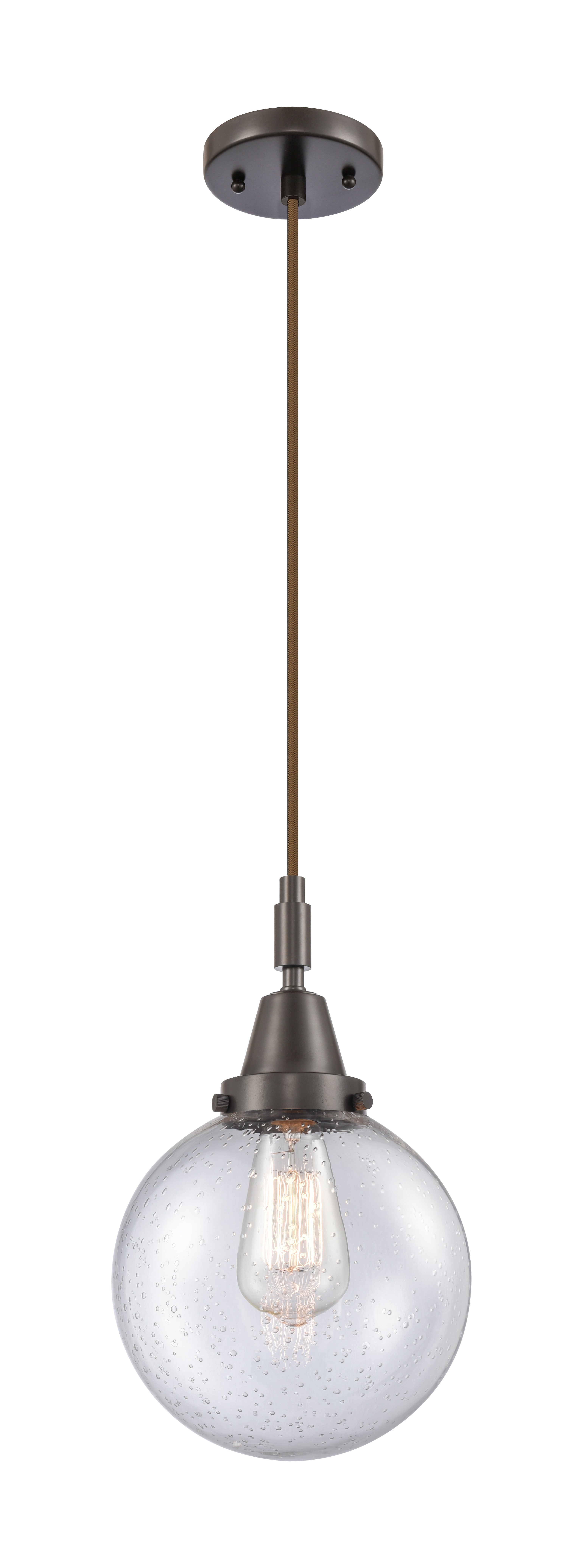 Caden Mini Pendant Antique Brass Glass