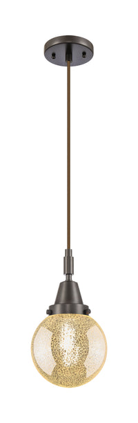Caden Mini Pendant Brass Glass 6 Inch