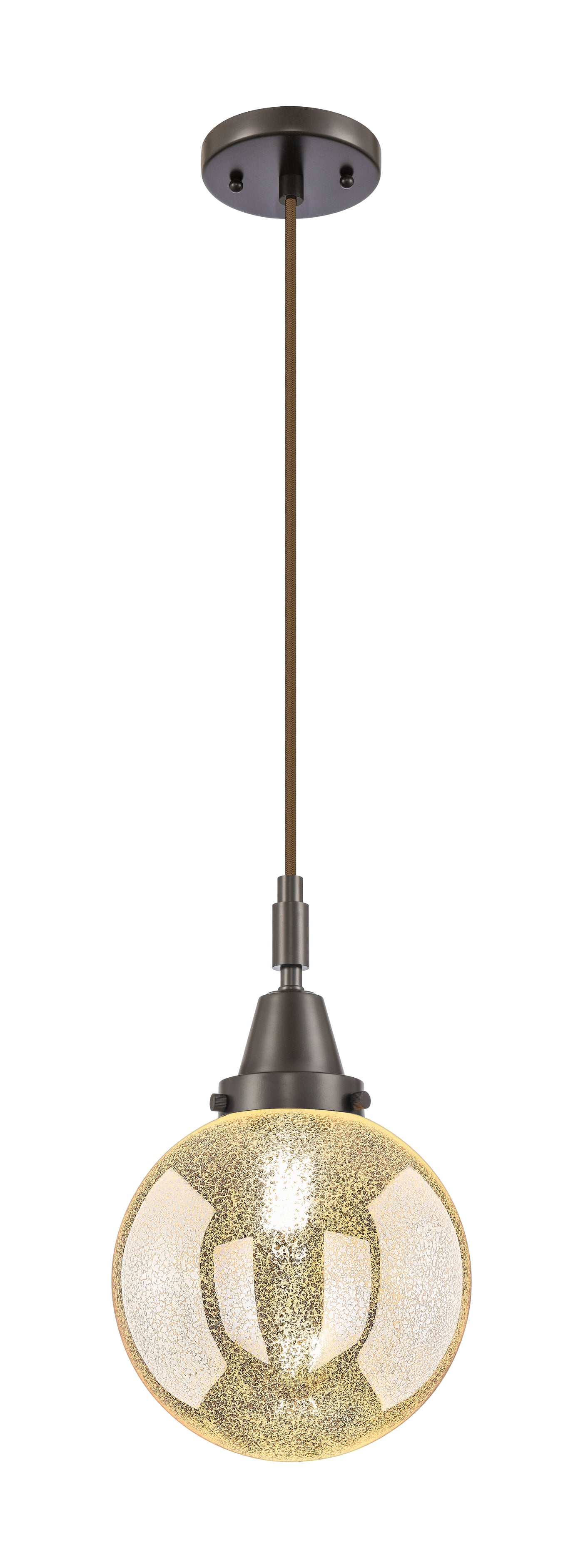 Caden Mini Pendant Antique Brass Glass