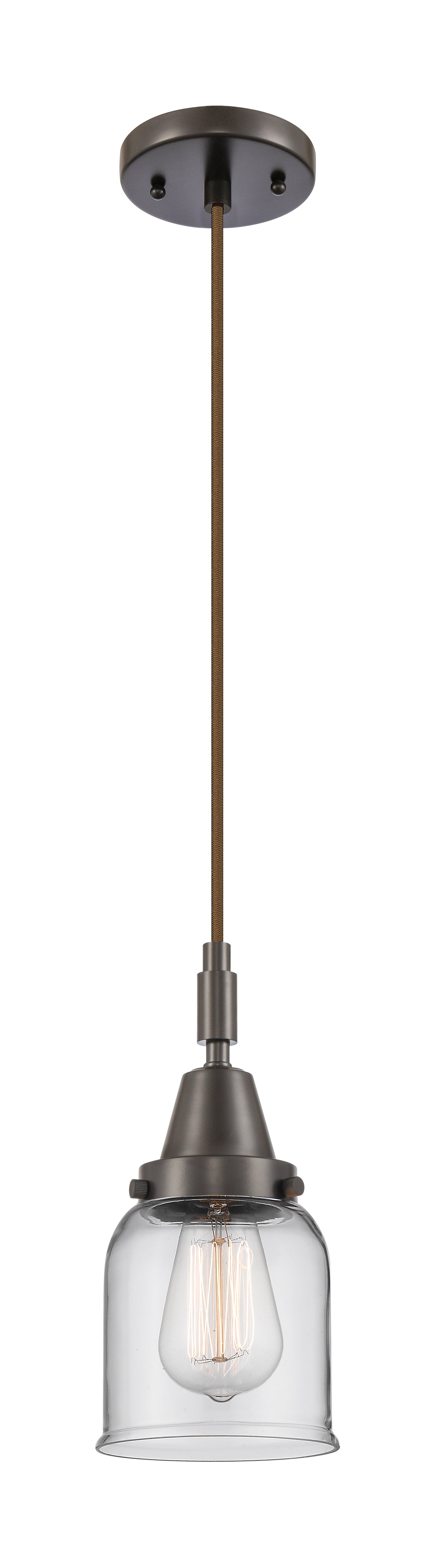 Caden Mini Pendant Antique Brass Glass