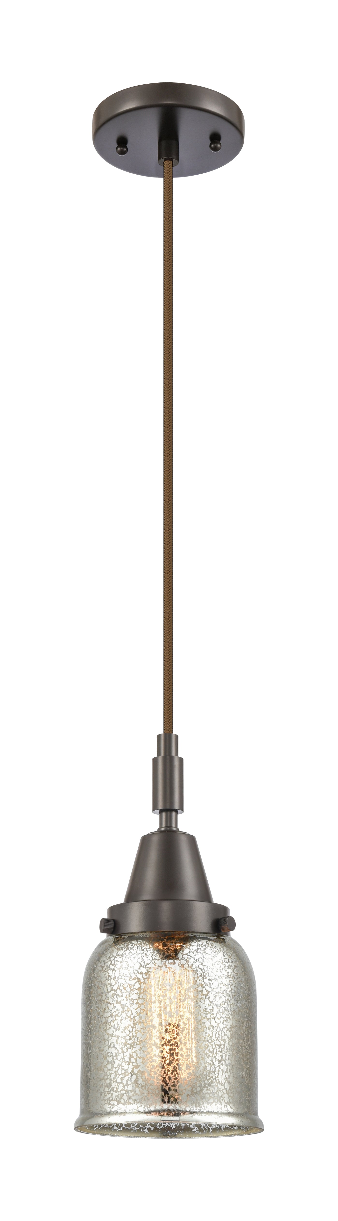 Caden Mini Pendant Antique Brass Glass