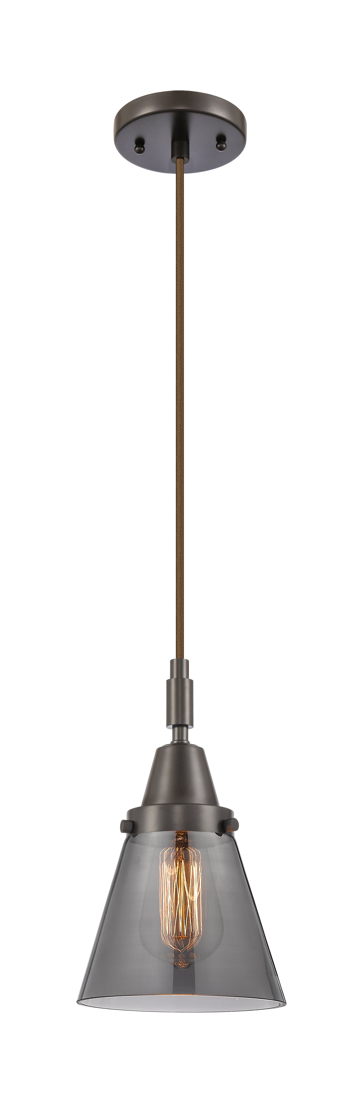 Caden Mini Pendant Antique Brass Glass Steel