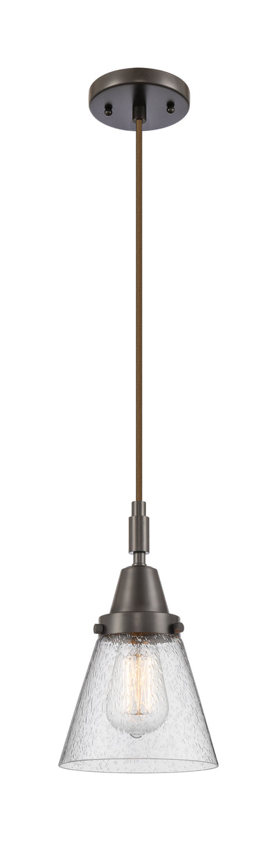 Caden Mini Pendant Antique Brass Glass Steel