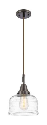 Caden Mini Pendant Glass Steel Antique Brass