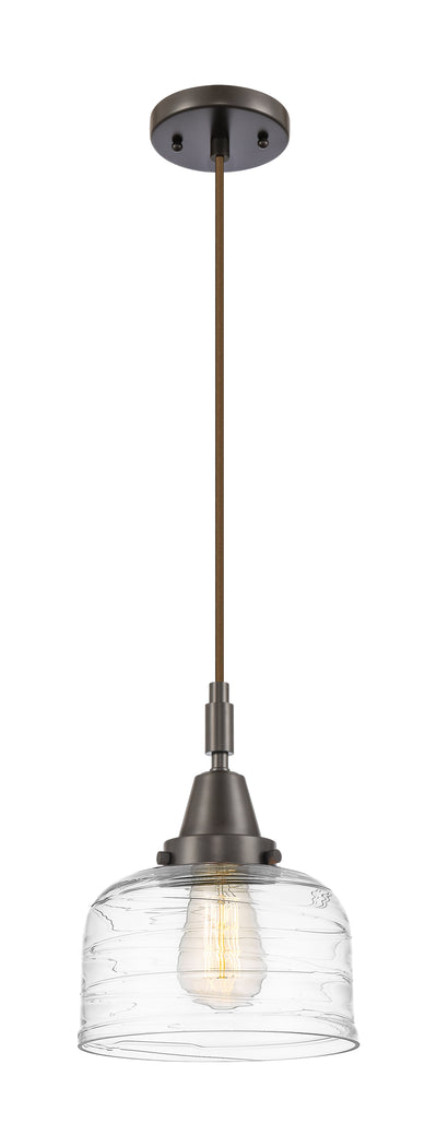 Caden Mini Pendant Glass Steel Antique Brass