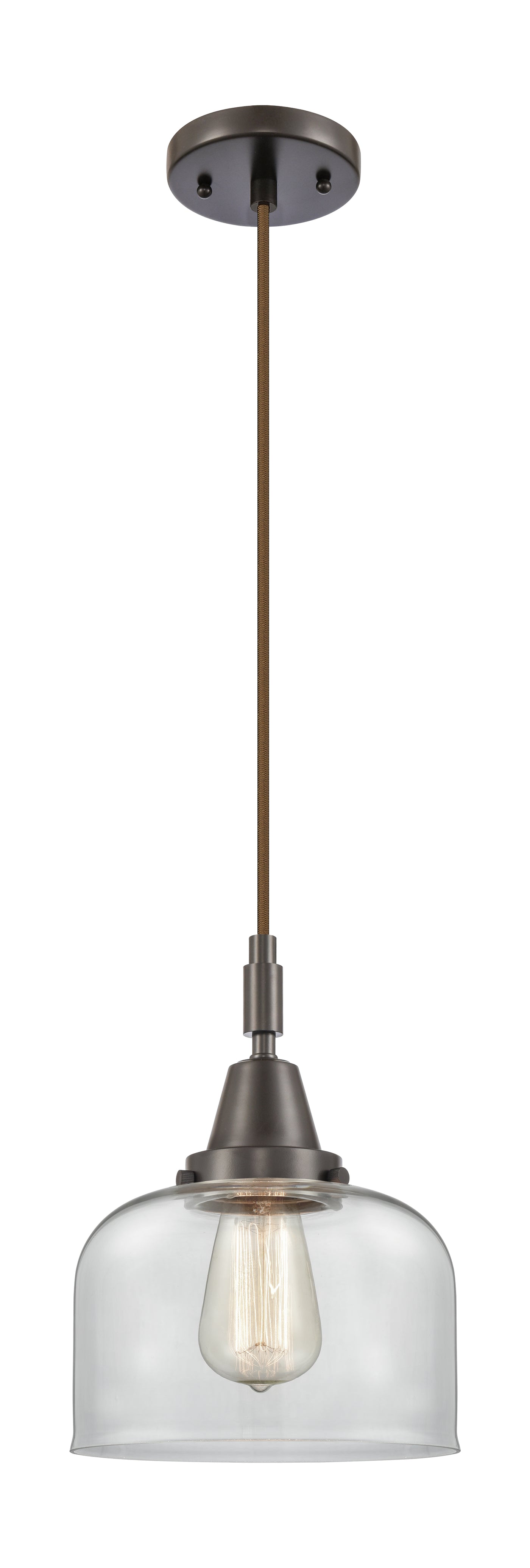 Caden Mini Pendant Antique Brass Glass Steel
