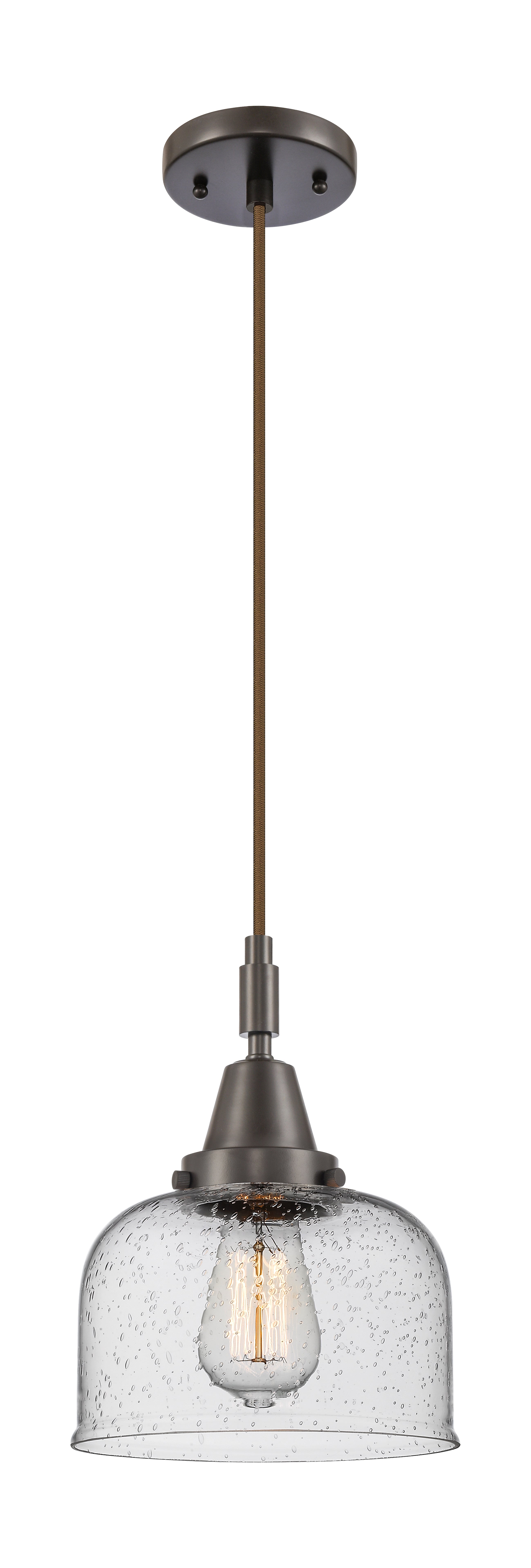 Caden Mini Pendant Antique Brass Glass Steel