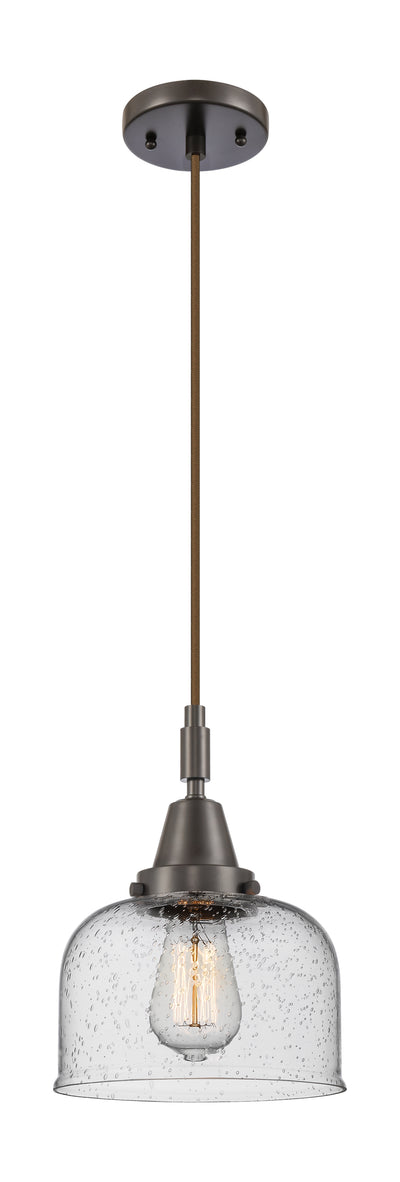 Caden Mini Pendant Antique Brass Glass Steel