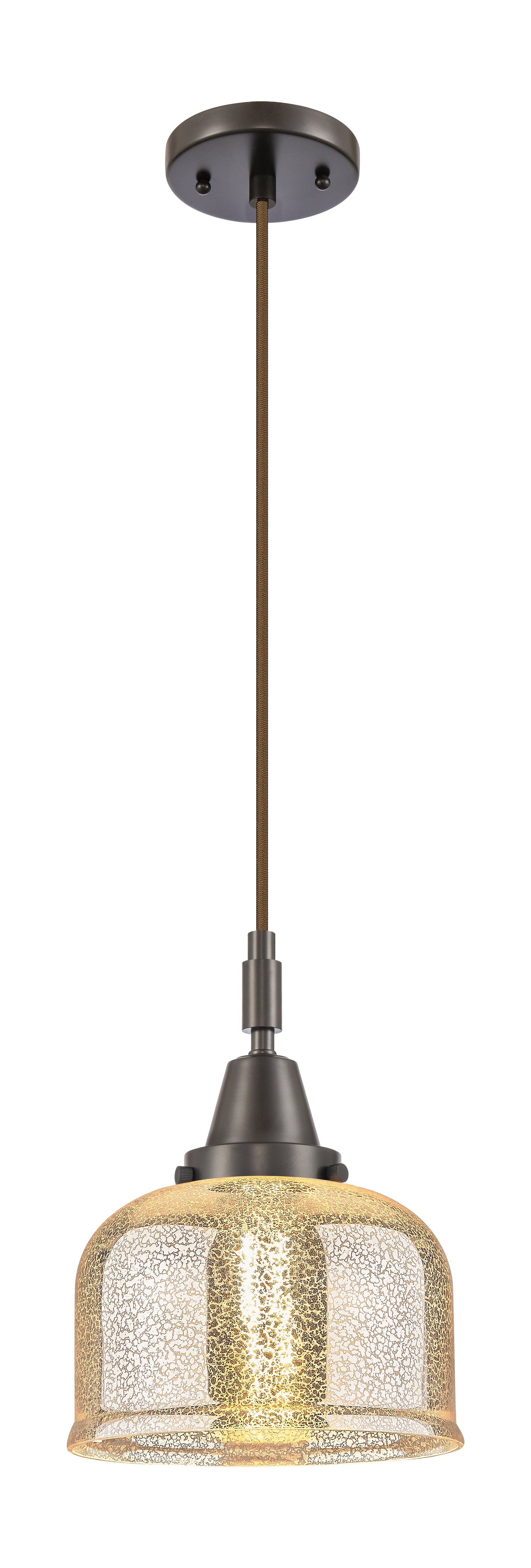 Caden Mini Pendant Antique Brass Glass Steel