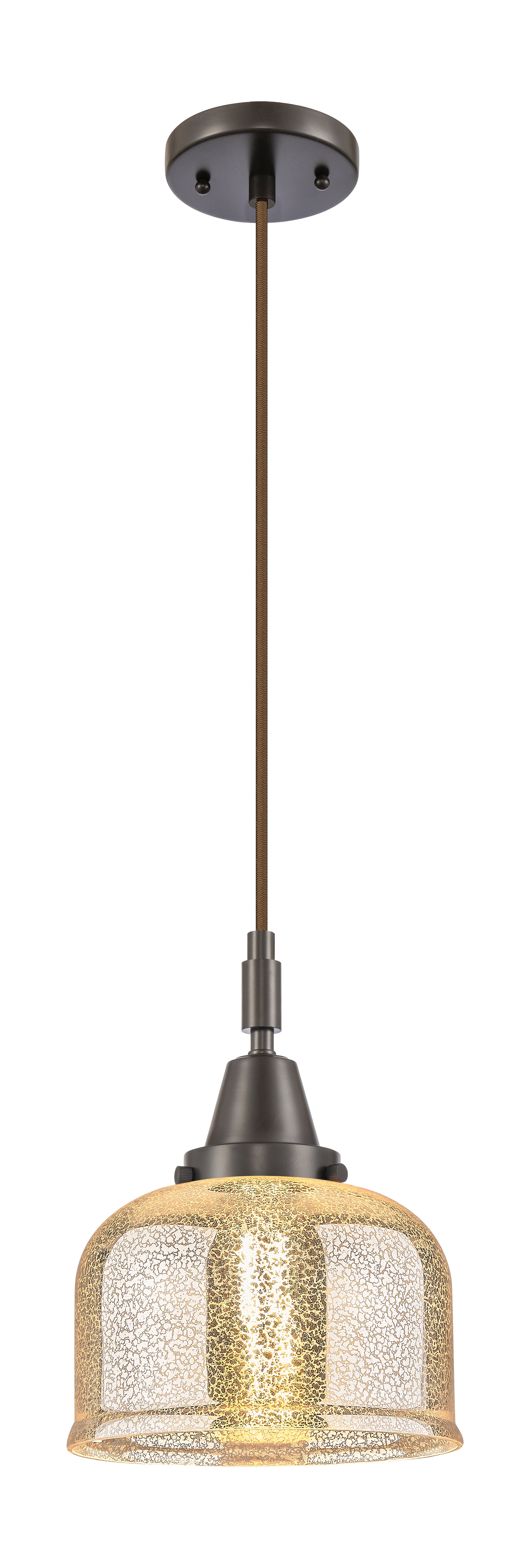 Caden Mini Pendant Antique Brass Glass Steel