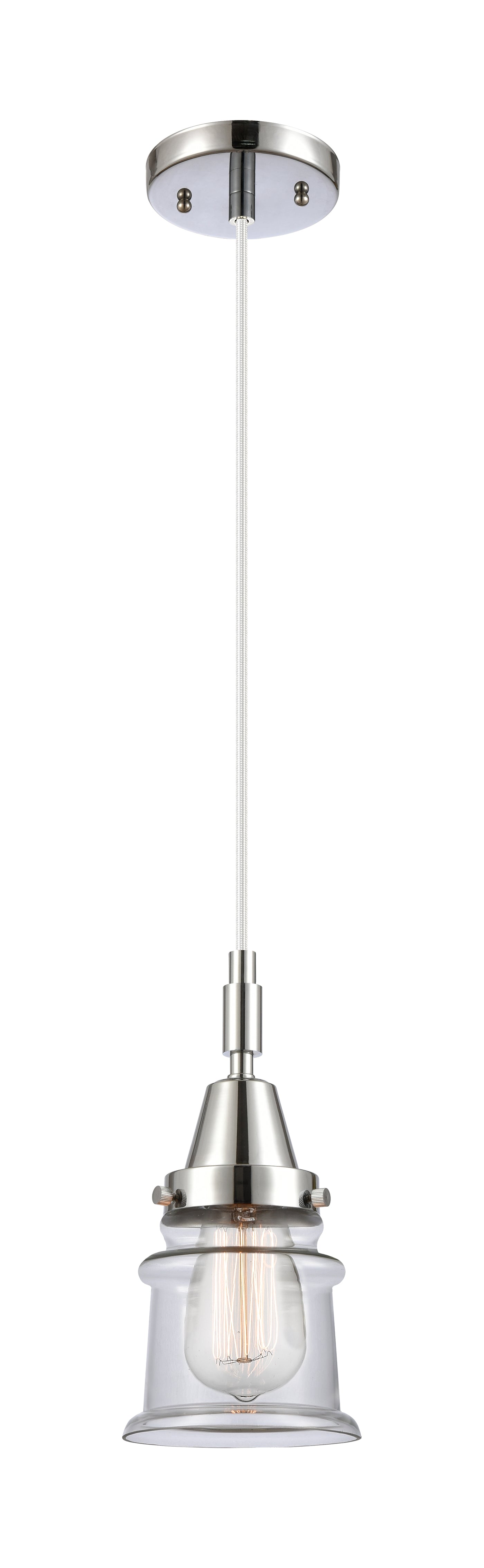 Caden Mini Pendant Glass Steel Antique Brass