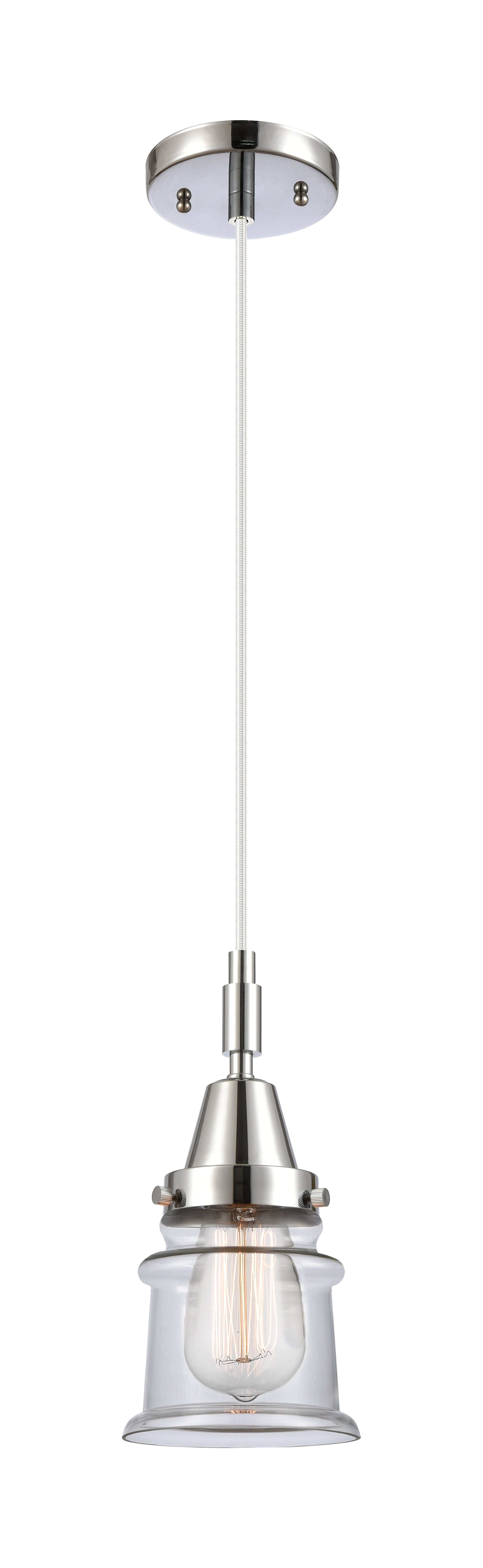 Caden Mini Pendant Glass Steel Antique Brass