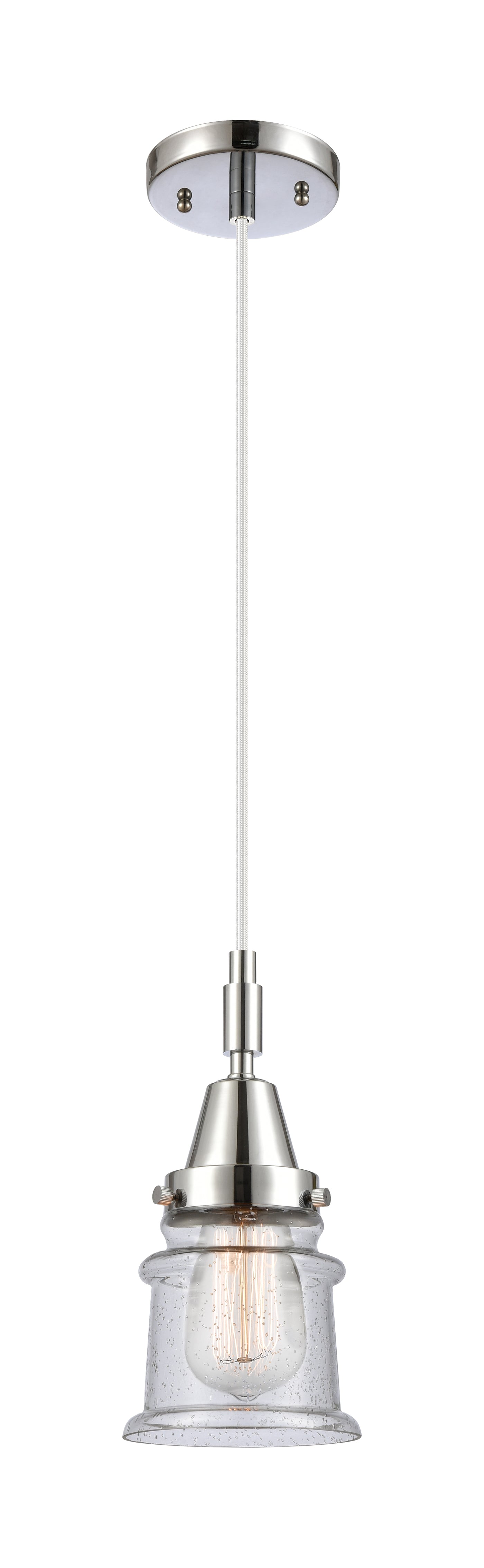 Caden Mini Pendant Glass Steel Antique Brass