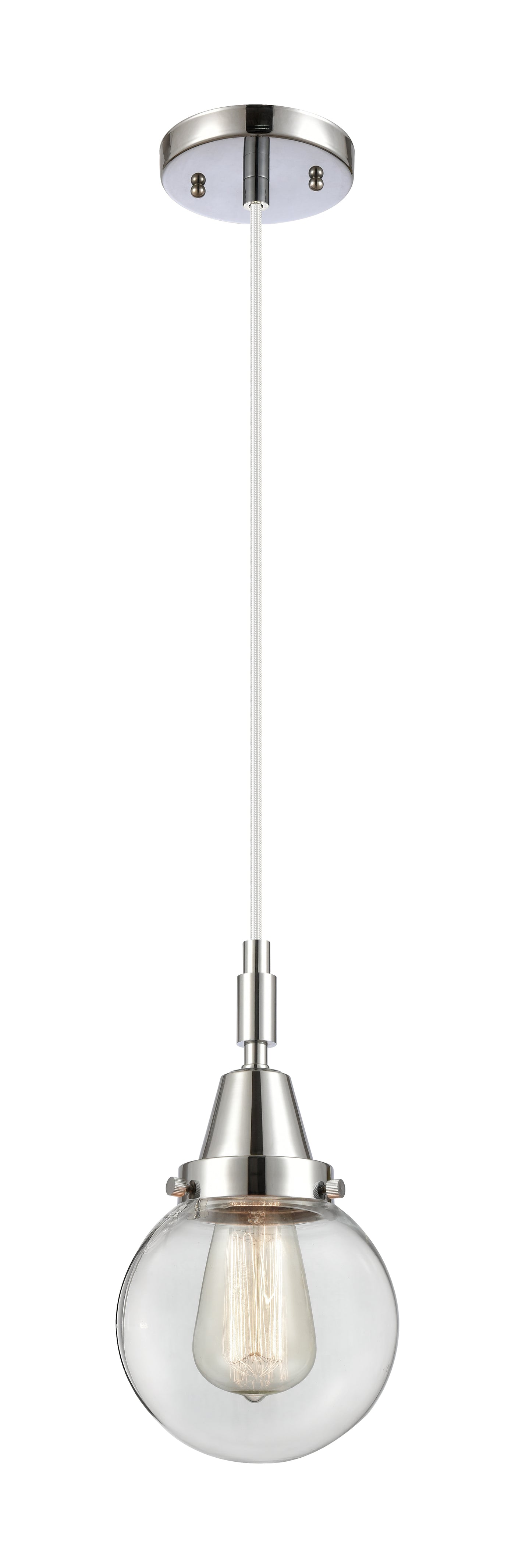 Caden Mini Pendant Brass Glass 6 Inch