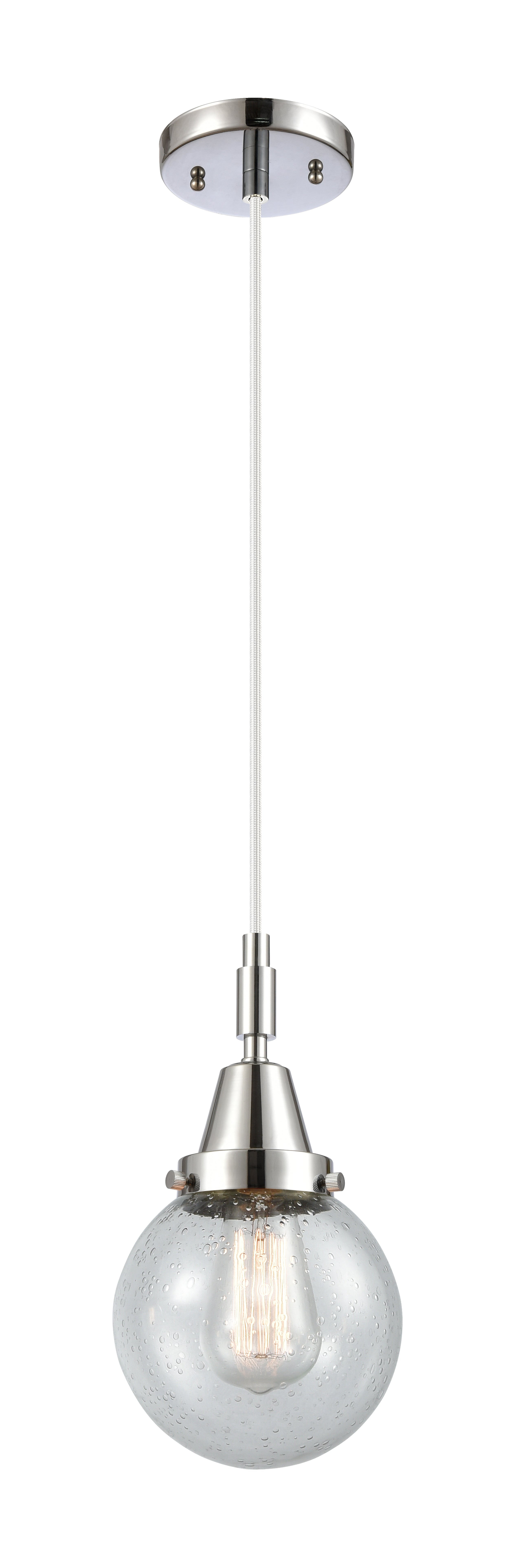 Caden Mini Pendant Brass Glass 6 Inch