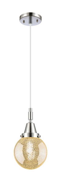 Caden Mini Pendant Brass Glass 6 Inch