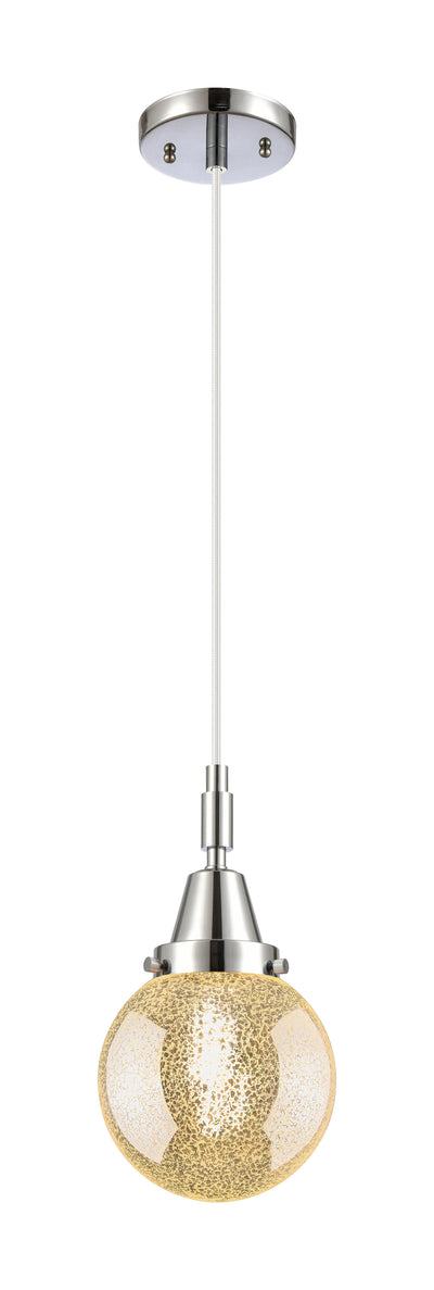 Caden Mini Pendant Brass Glass 6 Inch