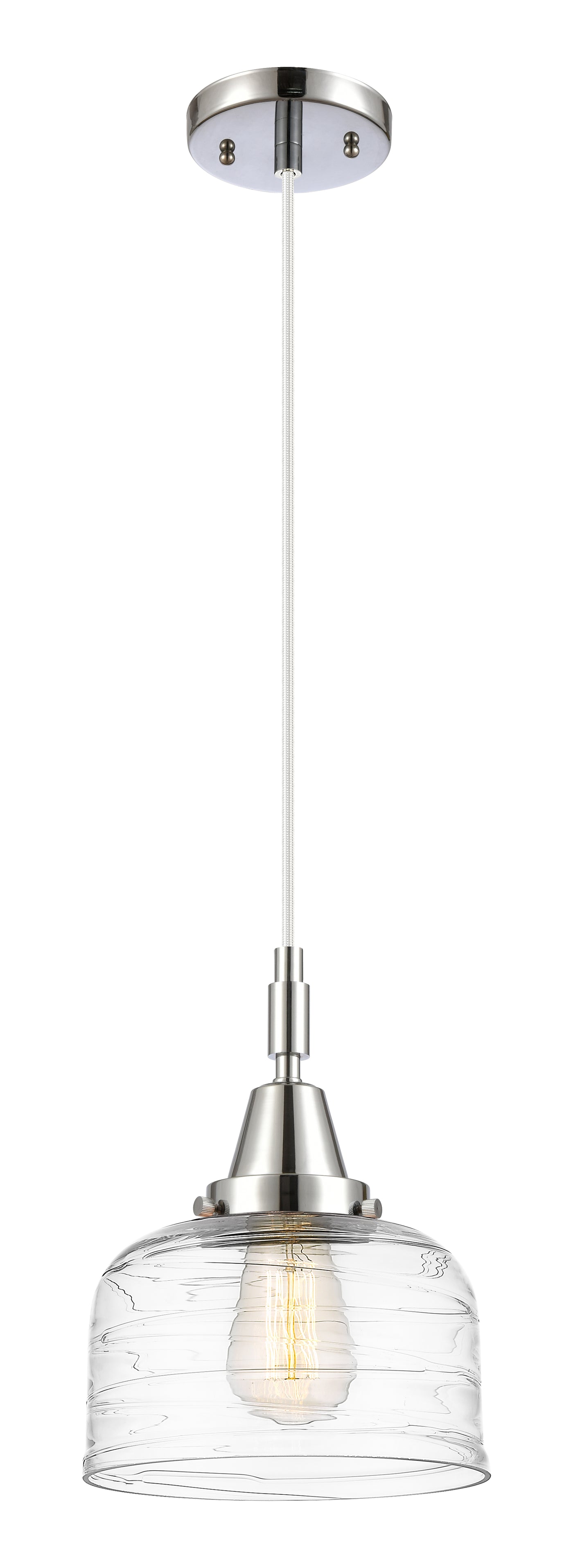 Caden Mini Pendant Glass Steel Antique Brass
