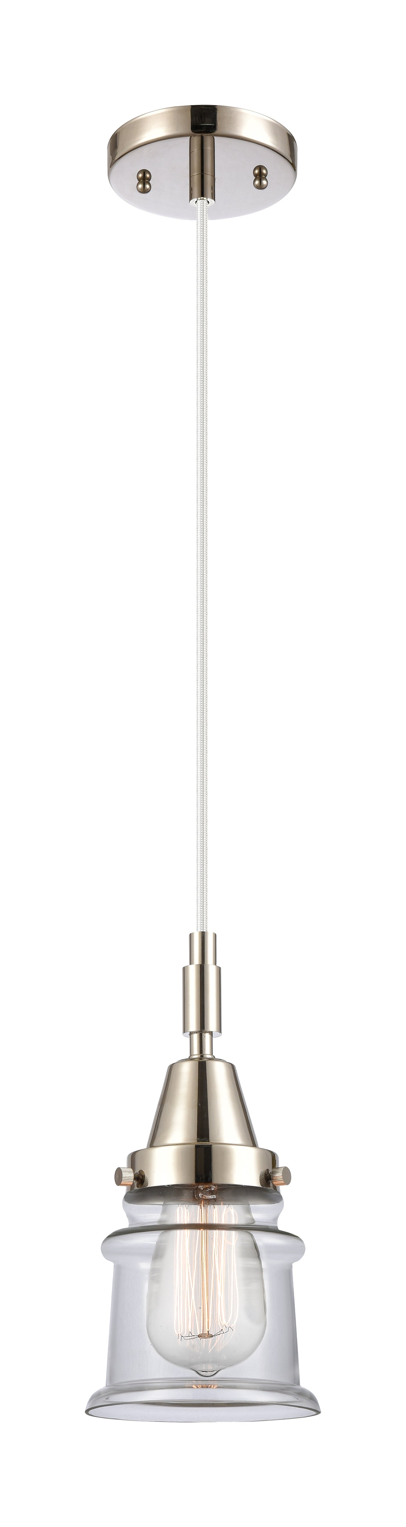 Caden Mini Pendant Glass Steel Antique Brass