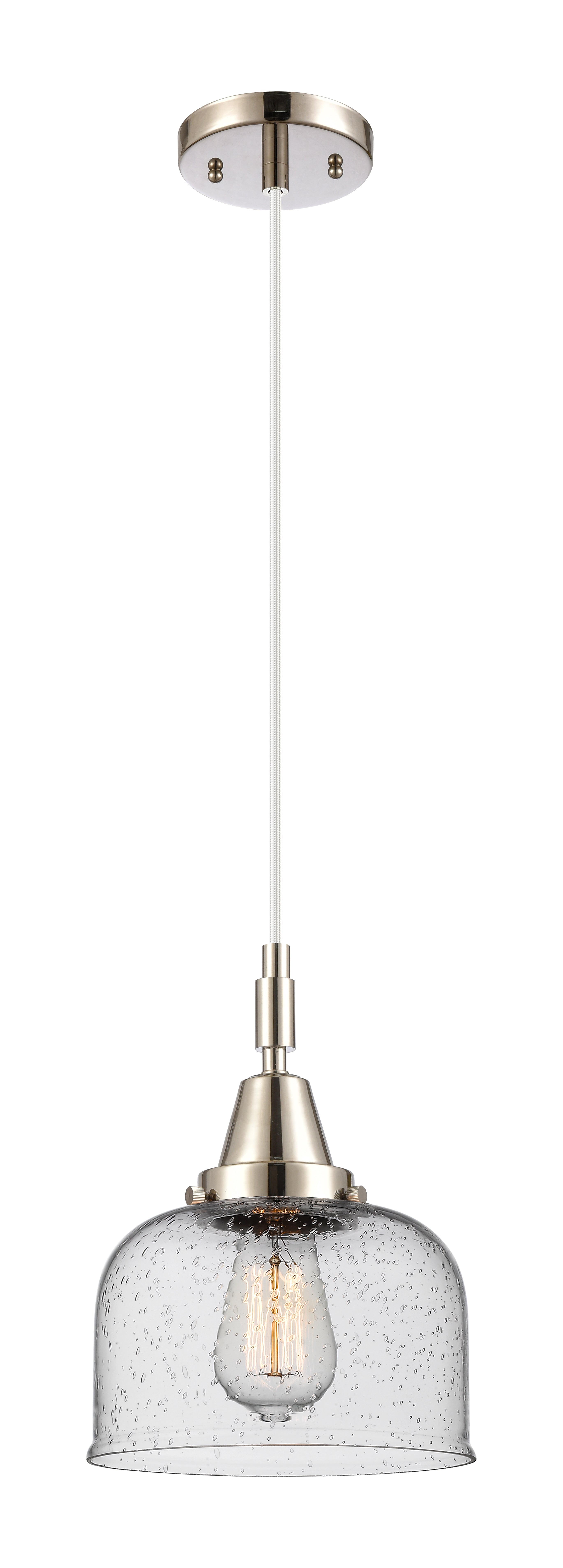Caden Mini Pendant Antique Brass Glass Steel