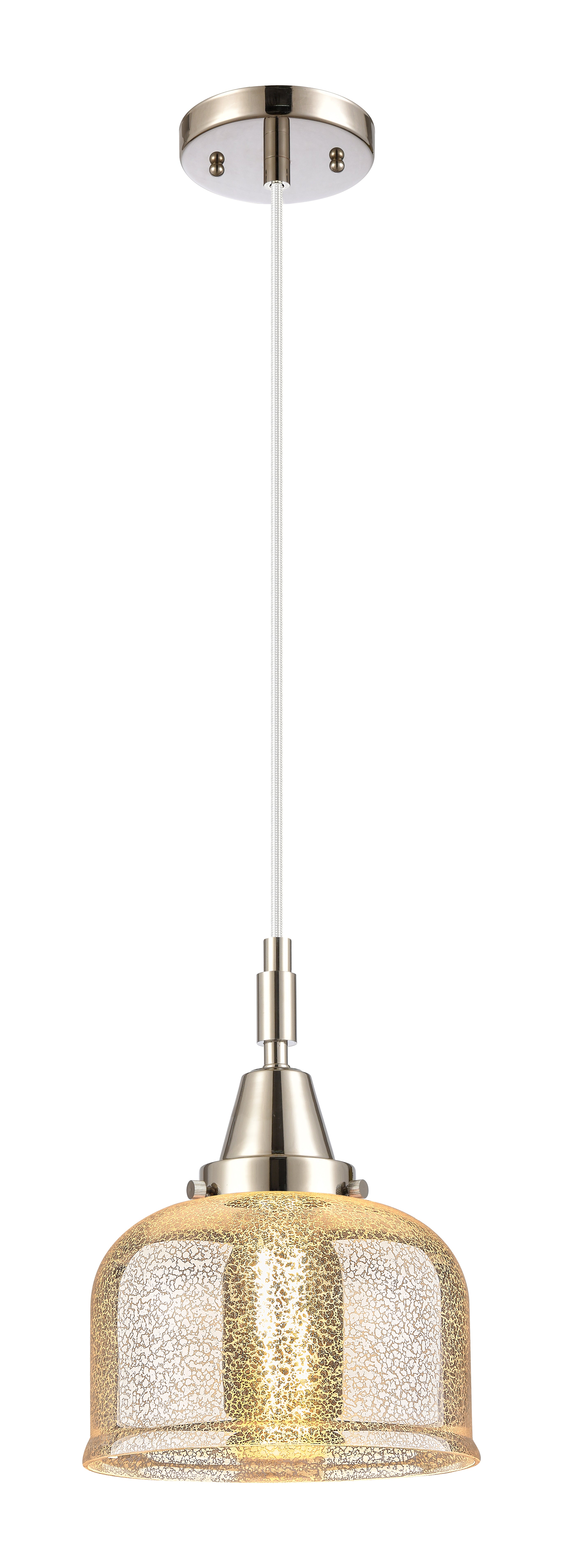 Caden Mini Pendant Antique Brass Glass Steel