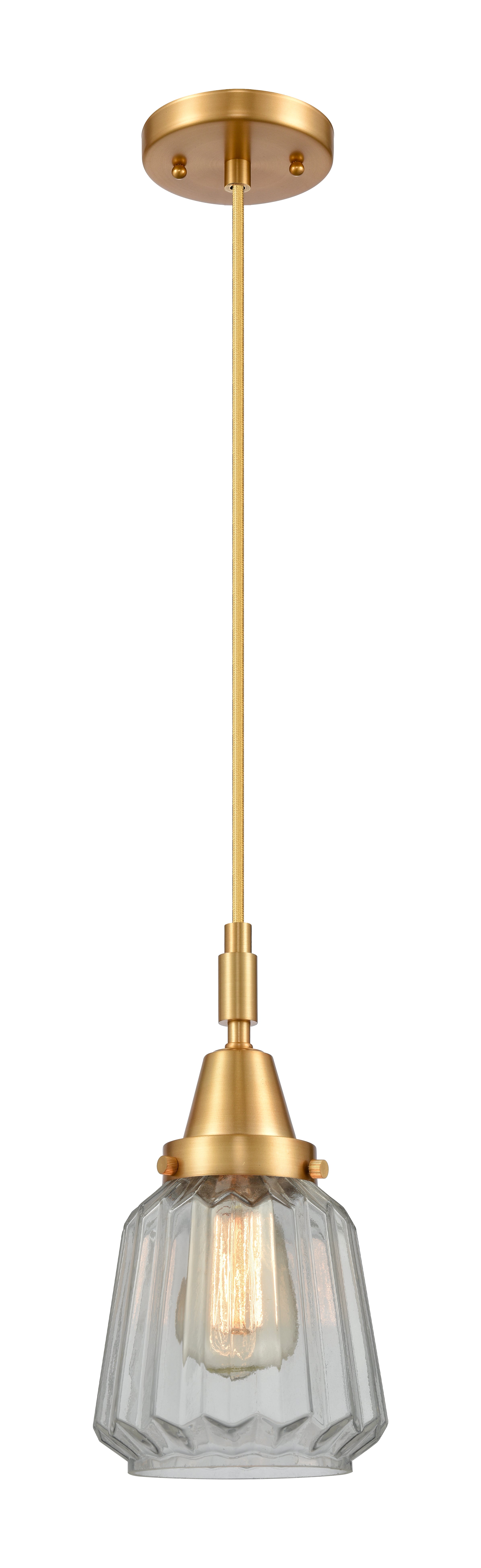 Caden Mini Pendant Antique Brass Glass